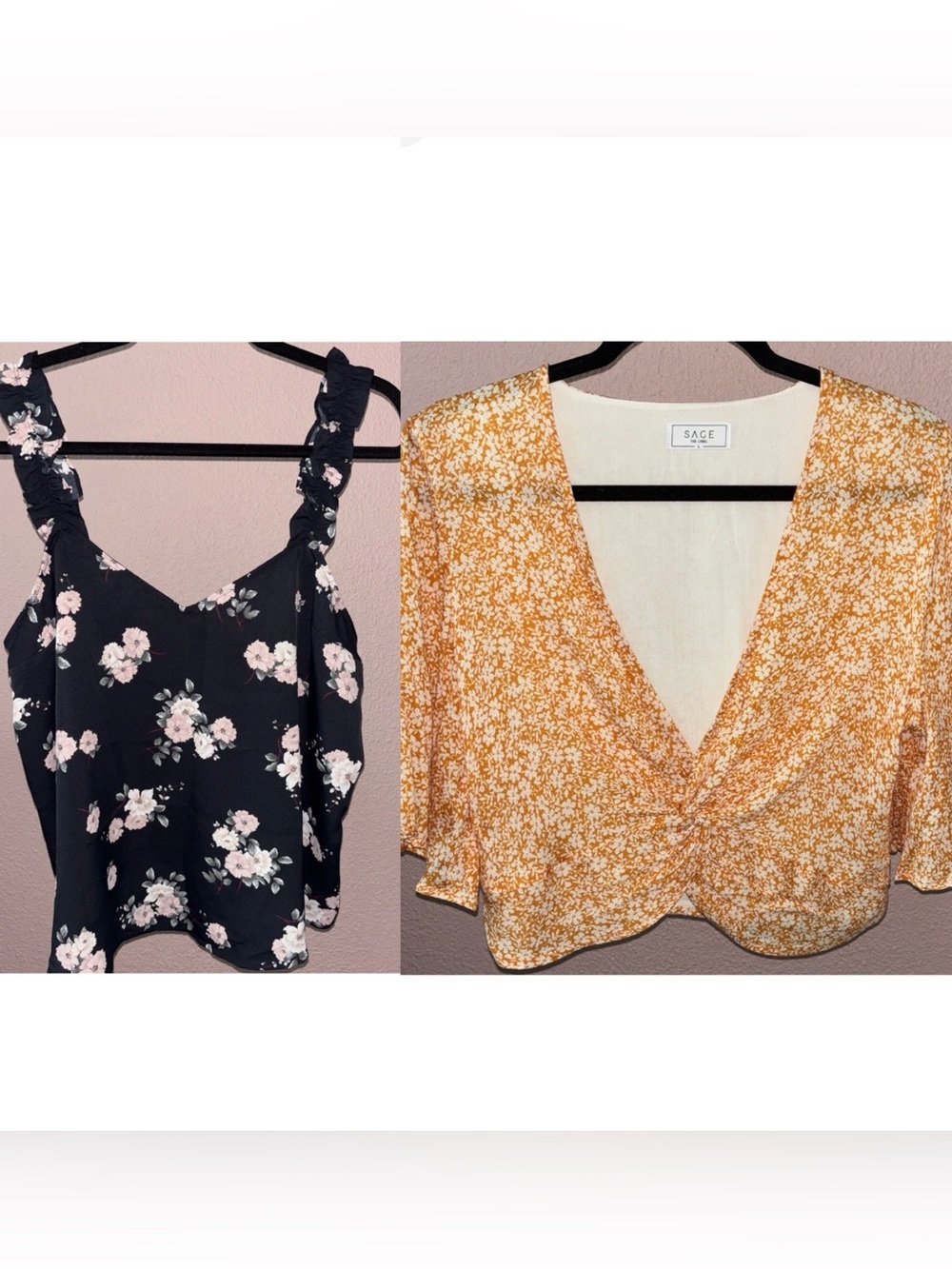 Express and Lulus Floral Top Bundle - Size Large